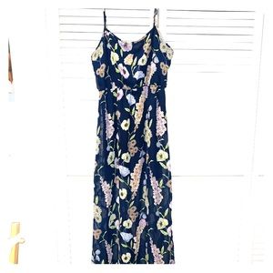 Forever 21 full length navy dress